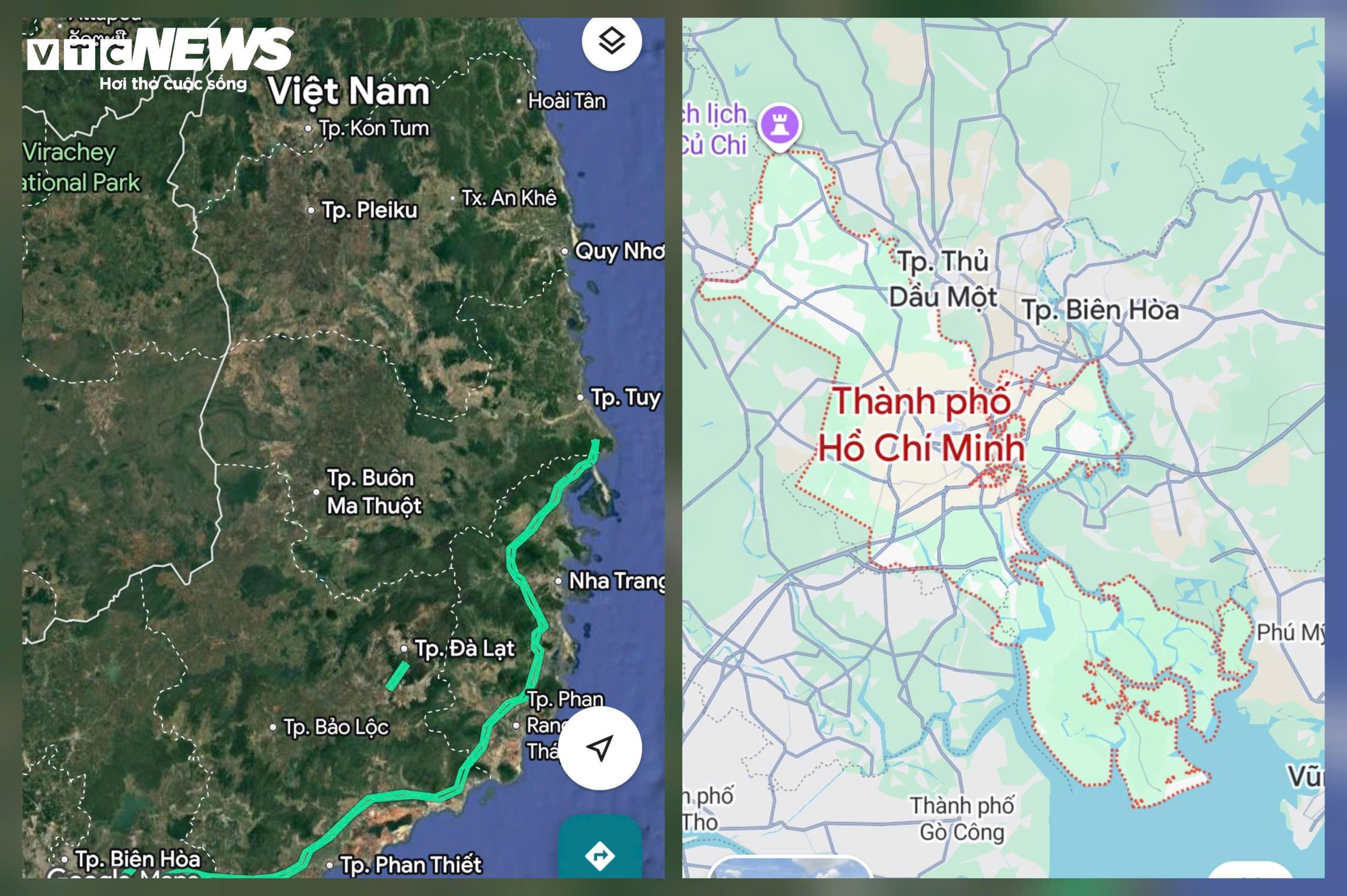 Google Maps đ&atilde; cập nhật bản đồ mới sau s&aacute;p nhập- Ảnh 2.