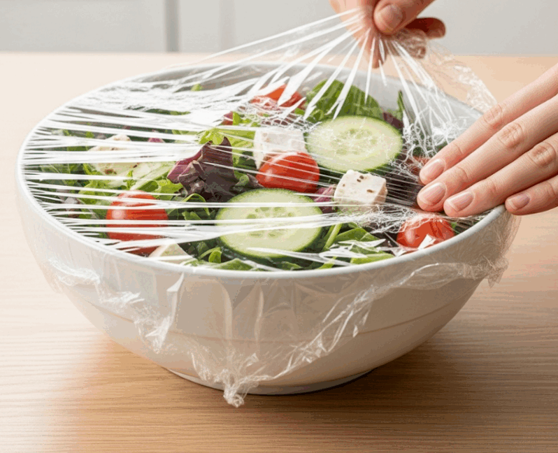 V&igrave; sao m&agrave;ng bọc thực phẩm c&oacute; thể giữ thực phẩm tươi ngon, trong khi t&uacute;i nilon lại dễ khiến thực phẩm bị hư hỏng?- Ảnh 1.