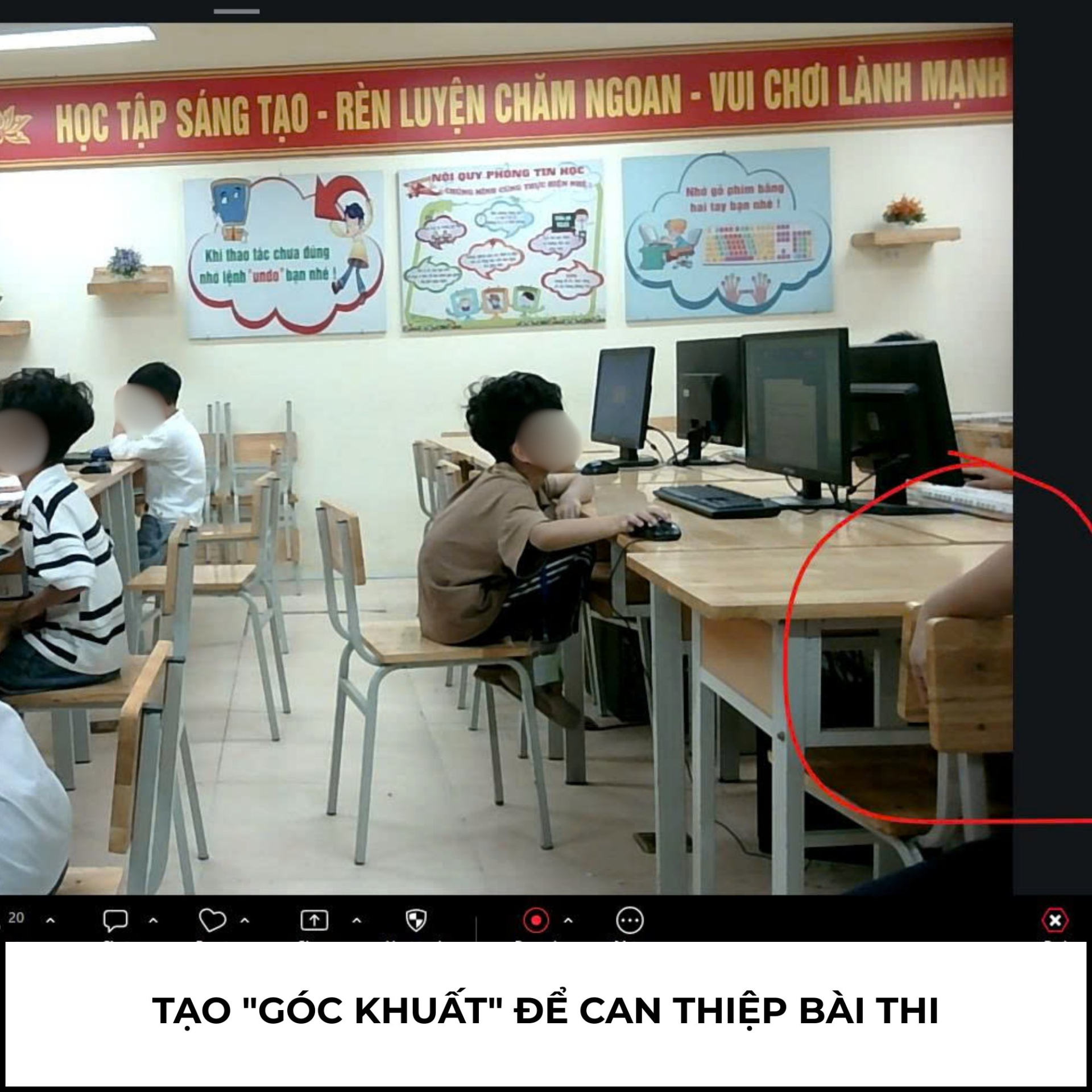 N&Oacute;NG: Hủy kết quả nhiều ph&ograve;ng thi VioEdu ở H&agrave; Nội v&igrave; gian lận, camera bắt trọn "g&oacute;c khuất", gi&aacute;m thị bị tố nhắc b&agrave;i- Ảnh 3.