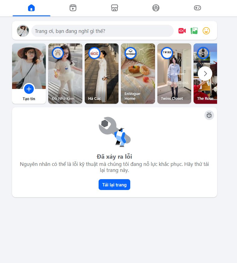 N&oacute;ng: Facebook gặp lỗi tr&ecirc;n diện rộng, giao diện trắng xo&aacute;!- Ảnh 1.