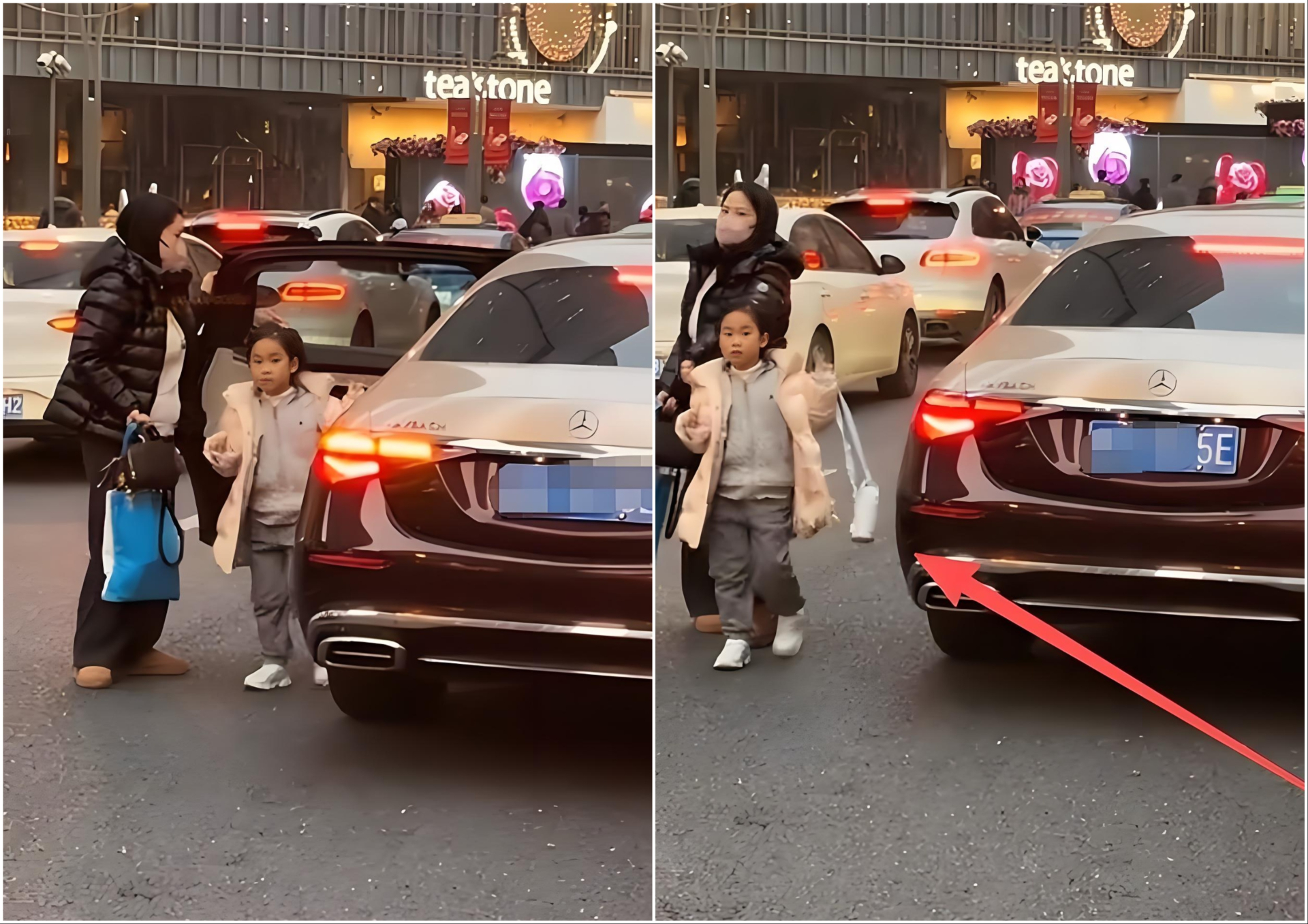 Video một người phụ nữ bước ra từ xe Maybach trước cổng trường quốc tế g&acirc;y x&ocirc;n xao- Ảnh 2.