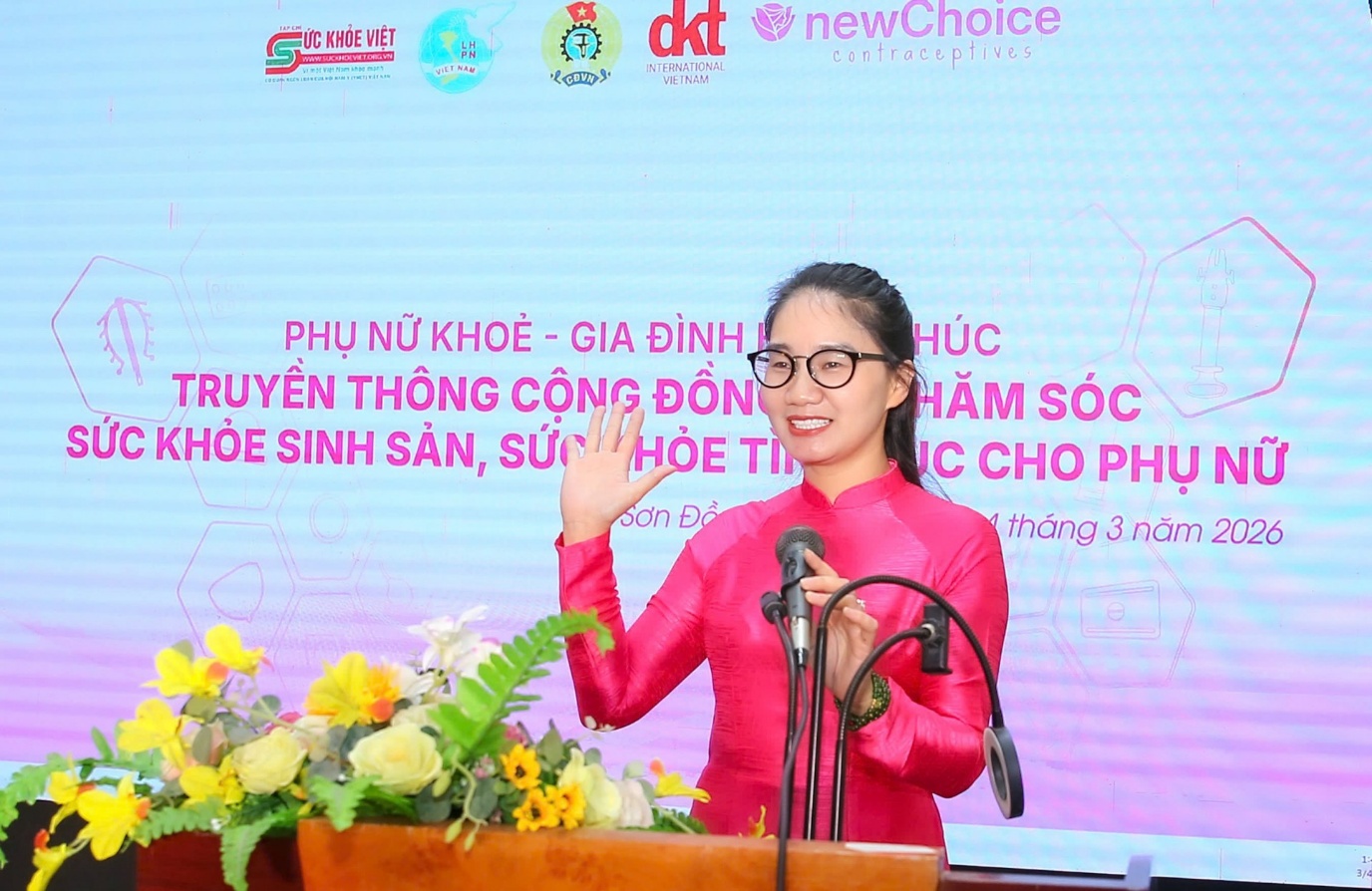 DKT Mekong mang kiến thức sức khỏe sinh sản hiện đại đến phụ nữ Sơn Đồng- Ảnh 1.