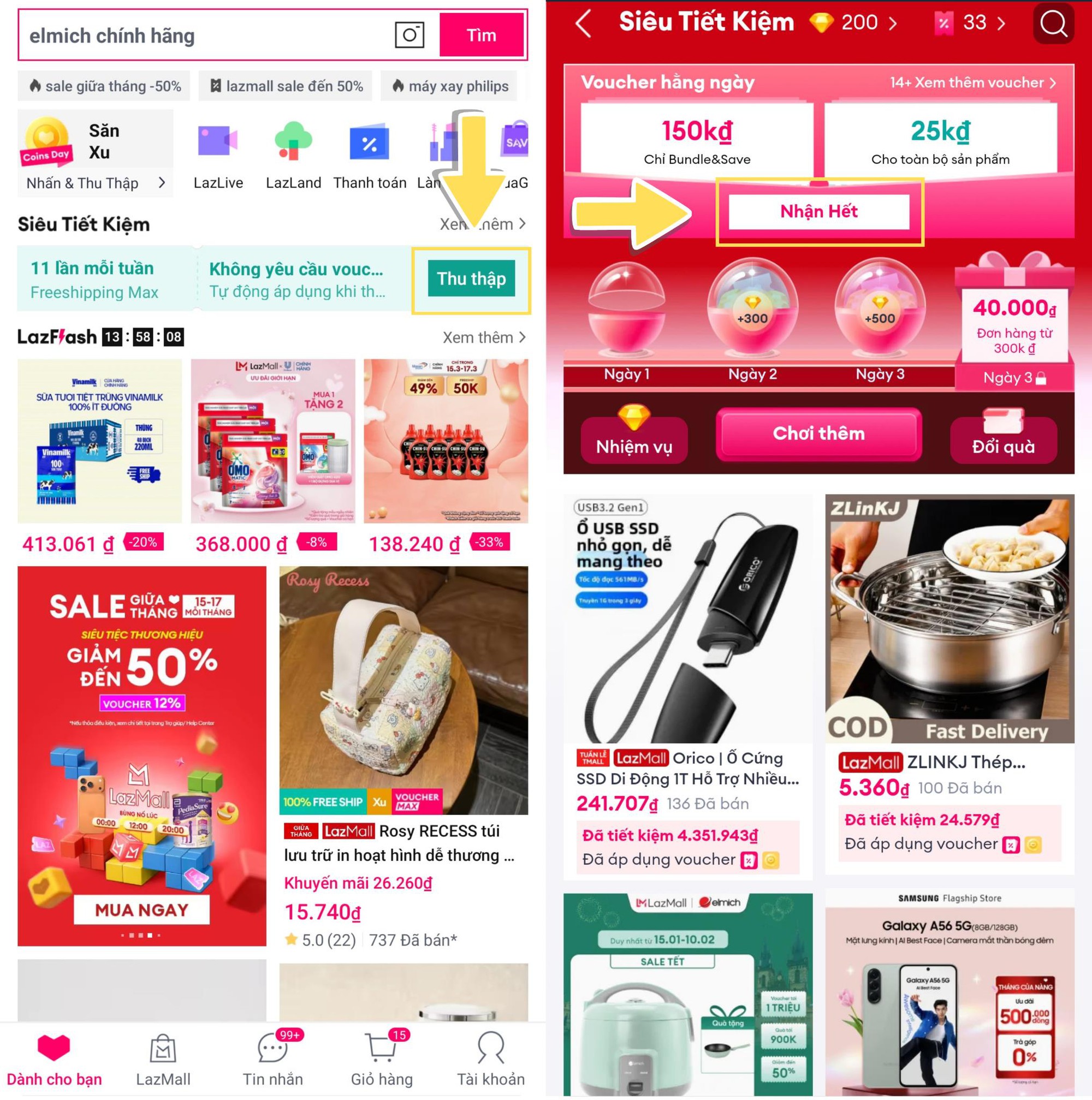 Sinh nhật Lazada 14 tuổi: "Cơn lốc" voucher 14 triệu, bí kíp săn hàng hiệu TMALL - Gmarket, mua 1 tặng 1, voucher đến 50%- Ảnh 7. Sinh nhật Lazada 14 tuổi: "Cơn lốc" voucher 14 triệu, bí kíp săn hàng hiệu TMALL - Gmarket, mua 1 tặng 1, voucher đến 50%- Ảnh 7.