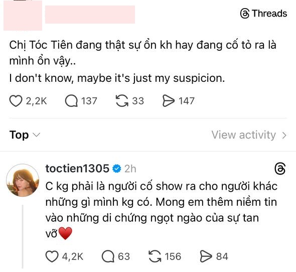 "T&oacute;c Ti&ecirc;n ổn hay cố tỏ ra l&agrave; m&igrave;nh ổn?"- Ảnh 2.