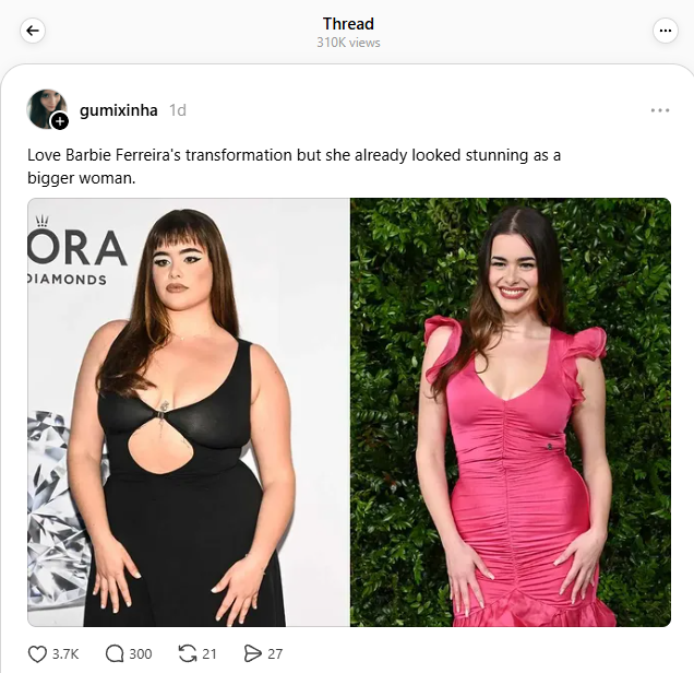 M&agrave;n lột x&aacute;c của người đẹp ngoại cỡ khiến c&otilde;i mạng ồn &agrave;o: Người khen đẹp, người ch&ecirc; hết sexy- Ảnh 1.