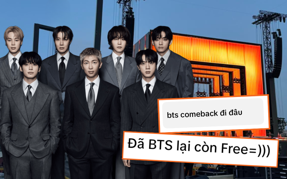 &ldquo;BTS đi đ&acirc;u m&agrave; b&acirc;y giờ mới comeback&rdquo;, &ldquo;C&oacute; diễn free thật kh&ocirc;ng?&rdquo;&hellip;: Loạt thảo luận của netizen Việt, H&agrave;n l&ecirc;n xu hướng ng&agrave;y &ldquo;nh&agrave; vua trở lại&rdquo;