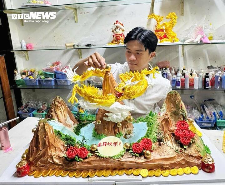 &lsquo;Thổi hồn&rsquo; 12 con gi&aacute;p l&ecirc;n b&aacute;nh kem, ch&agrave;ng trai khiến d&acirc;n mạng trầm trồ- Ảnh 2.