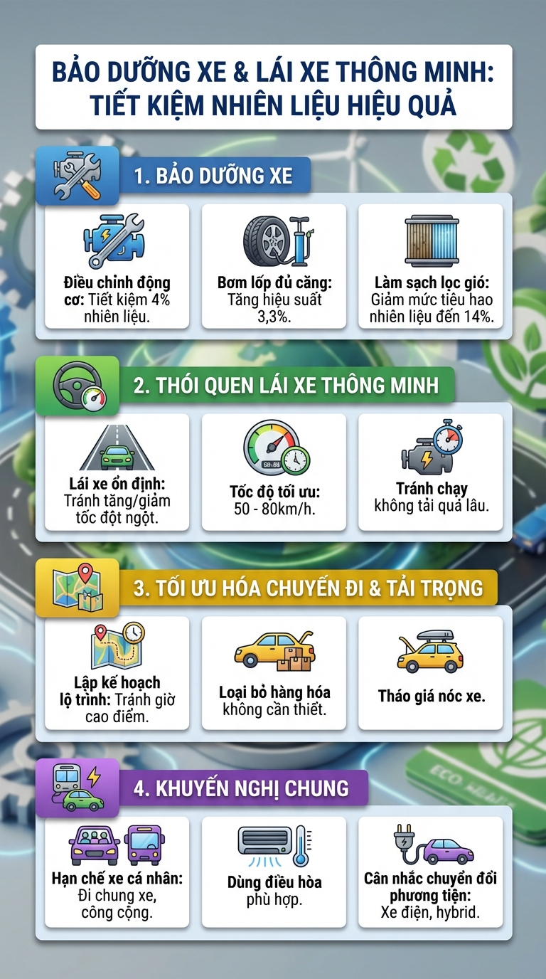 C&aacute;ch tiết kiệm xăng dầu hiệu quả, giảm chi ph&iacute; đi lại mỗi ng&agrave;y- Ảnh 1.