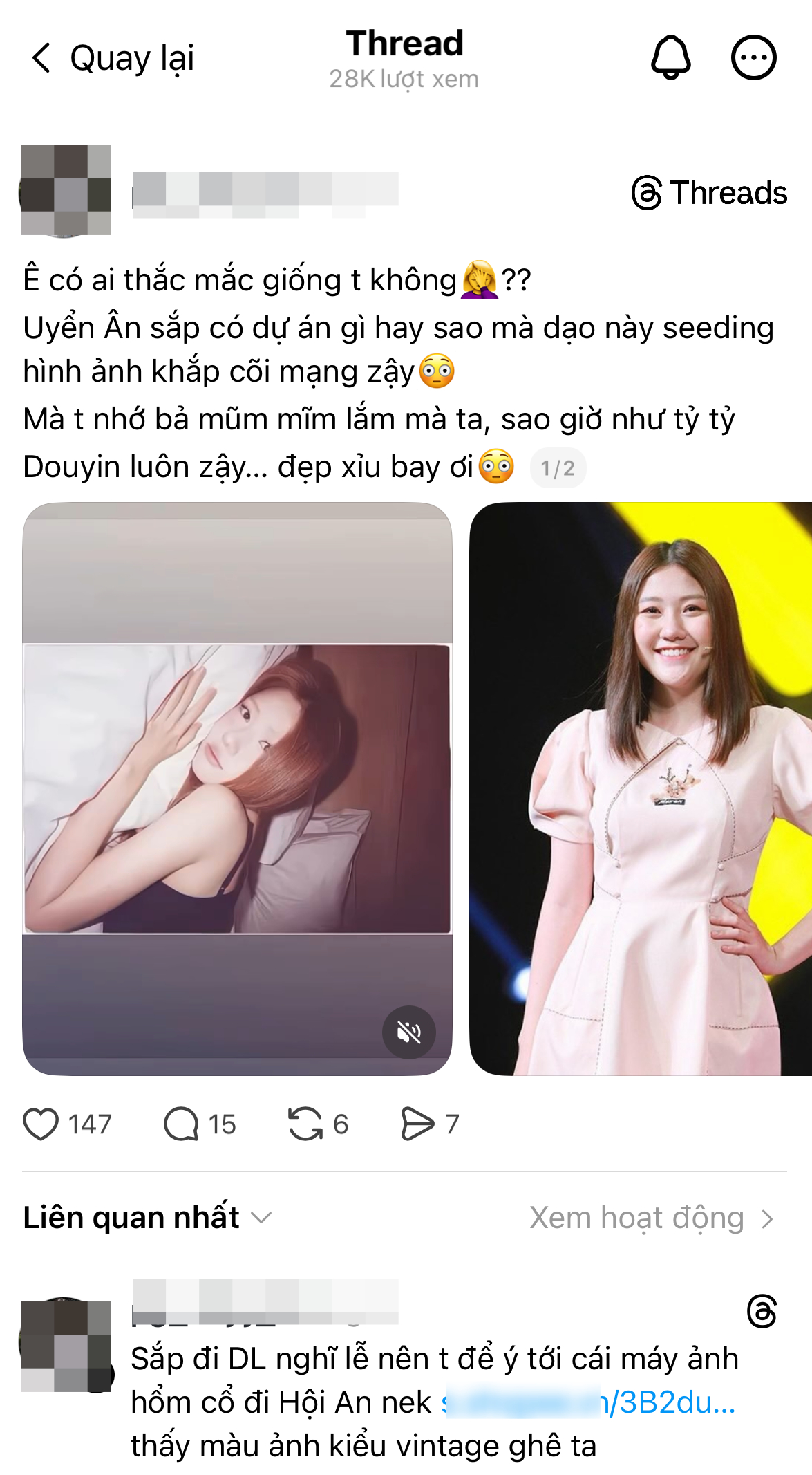 Tạo tranh c&atilde;i "Ho&agrave; Minzy c&oacute; qu&aacute; lố khi khoe hạnh ph&uacute;c" rồi... gắn link b&aacute;n quạt m&aacute;y: Bức x&uacute;c v&igrave; c&aacute;ch l&agrave;m affiliate "v&ocirc; tội vạ" tr&ecirc;n Threads- Ảnh 2.