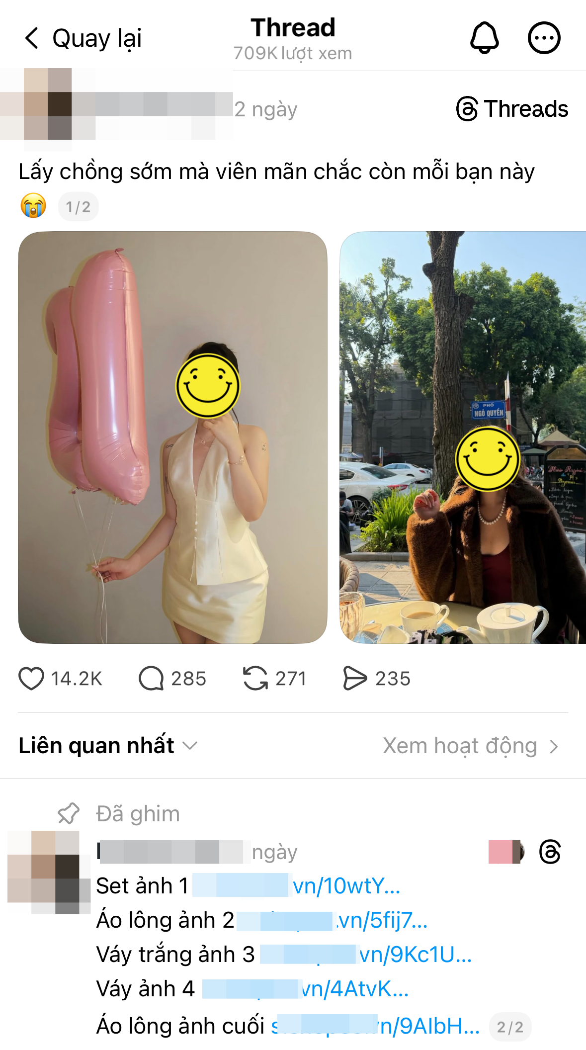 Tạo tranh c&atilde;i "Ho&agrave; Minzy c&oacute; qu&aacute; lố khi khoe hạnh ph&uacute;c" rồi... gắn link b&aacute;n quạt m&aacute;y: Bức x&uacute;c v&igrave; c&aacute;ch l&agrave;m affiliate "v&ocirc; tội vạ" tr&ecirc;n Threads- Ảnh 4.