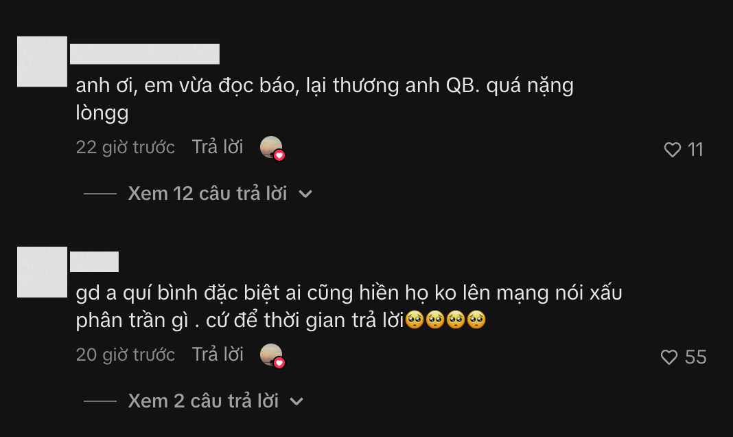 Chia sẻ của em trai Qu&yacute; B&igrave;nh hot trở lại: 