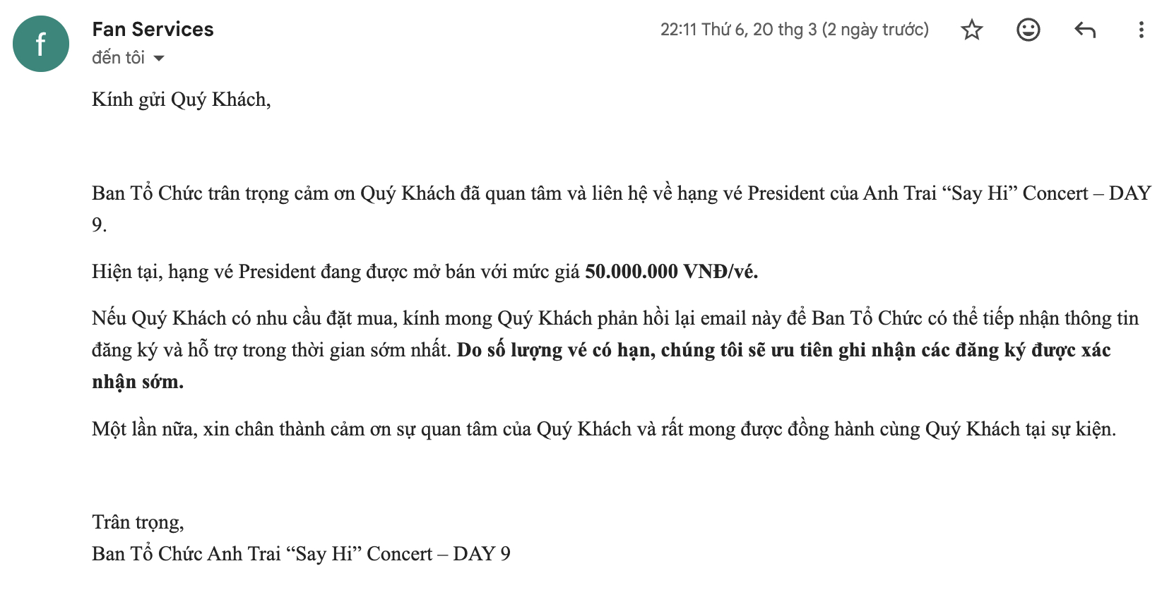 X&ocirc;n xao mức gi&aacute; v&eacute; l&ecirc;n tới 50 triệu đồng, concert Anh Trai Say Hi D-9 đang hứa hẹn điều g&igrave;?- Ảnh 6.