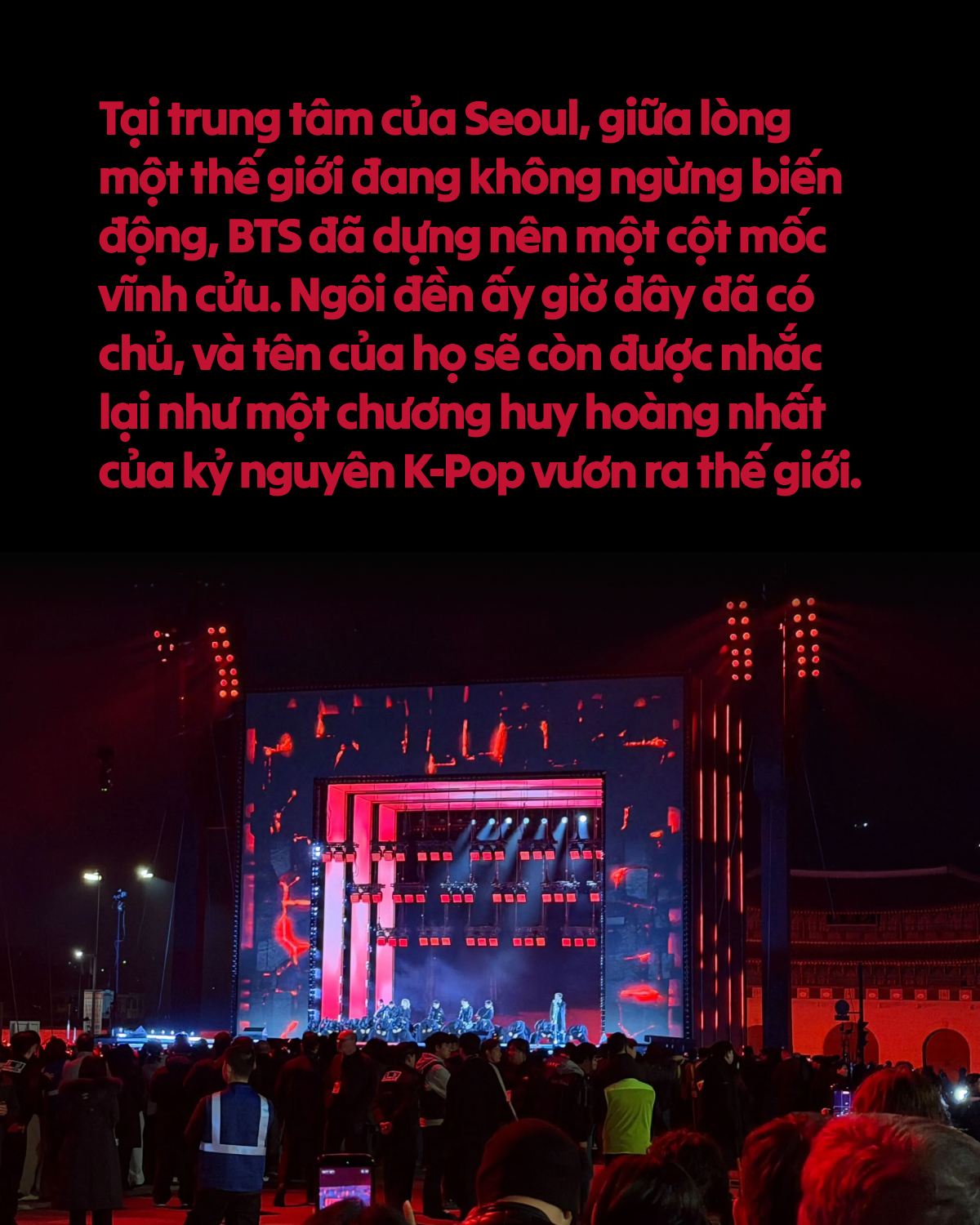 Đ&ecirc;m Gwanghwamun v&agrave; lằn ranh bất tử: BTS ch&iacute;nh thức bước v&agrave;o ng&ocirc;i đền của những vị thần- Ảnh 10.