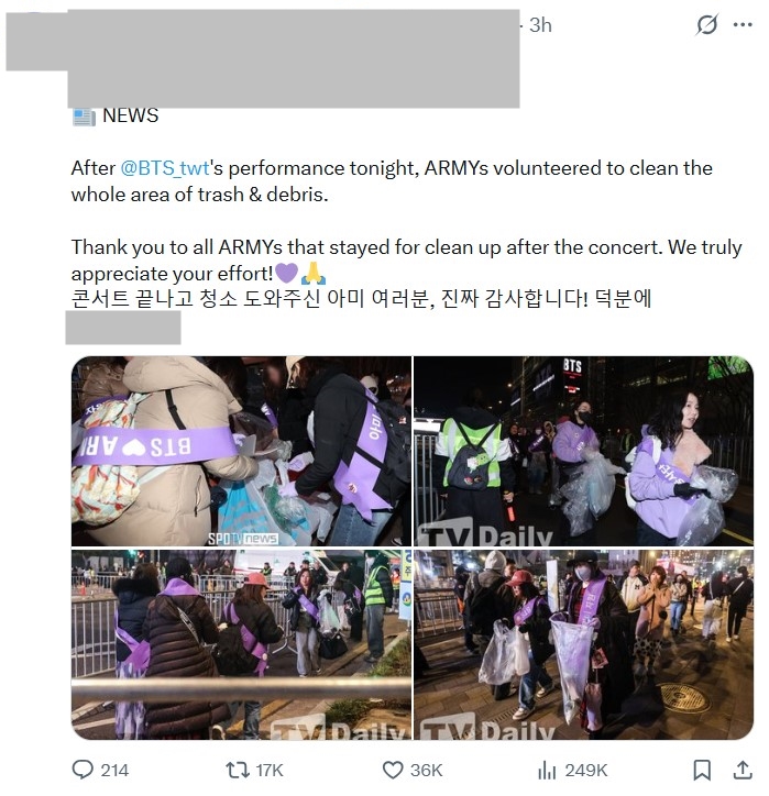 Netizen n&oacute;i g&igrave; về concert miễn ph&iacute; 42.000 người của BTS: &ldquo;Cho&aacute;ng ngợp v&agrave; hạnh ph&uacute;c&rdquo; l&agrave; chưa đủ!- Ảnh 14.