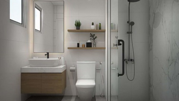 Cảnh n&agrave;ng d&acirc;u cải tạo nh&agrave; vệ sinh trong nh&agrave; phố cổ H&agrave; Nội h&uacute;t gần 1 triệu lượt xem- Ảnh 6.