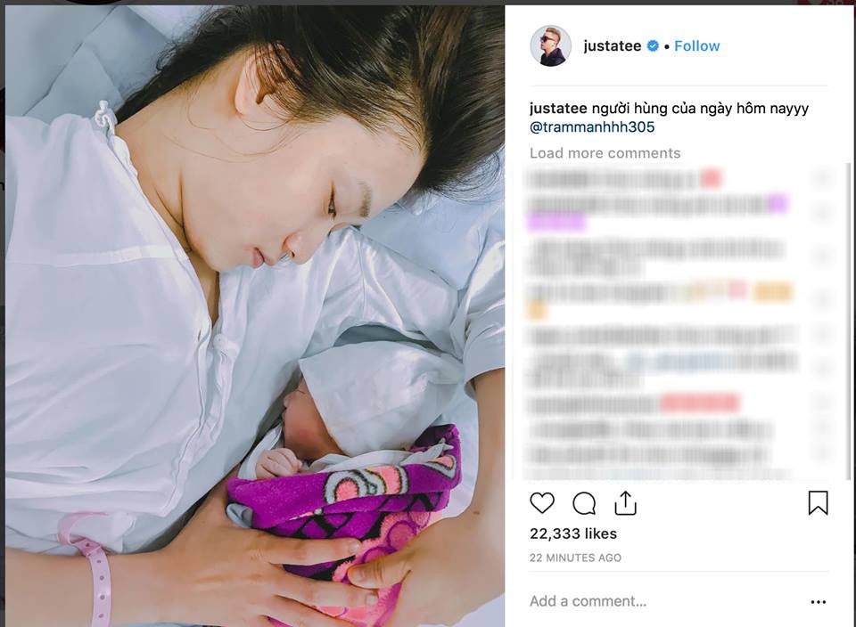 Lần thứ 3 đưa Tr&acirc;m Anh đi đẻ, JustaTee bị soi th&aacute;i độ kh&aacute;c biệt- Ảnh 3.
