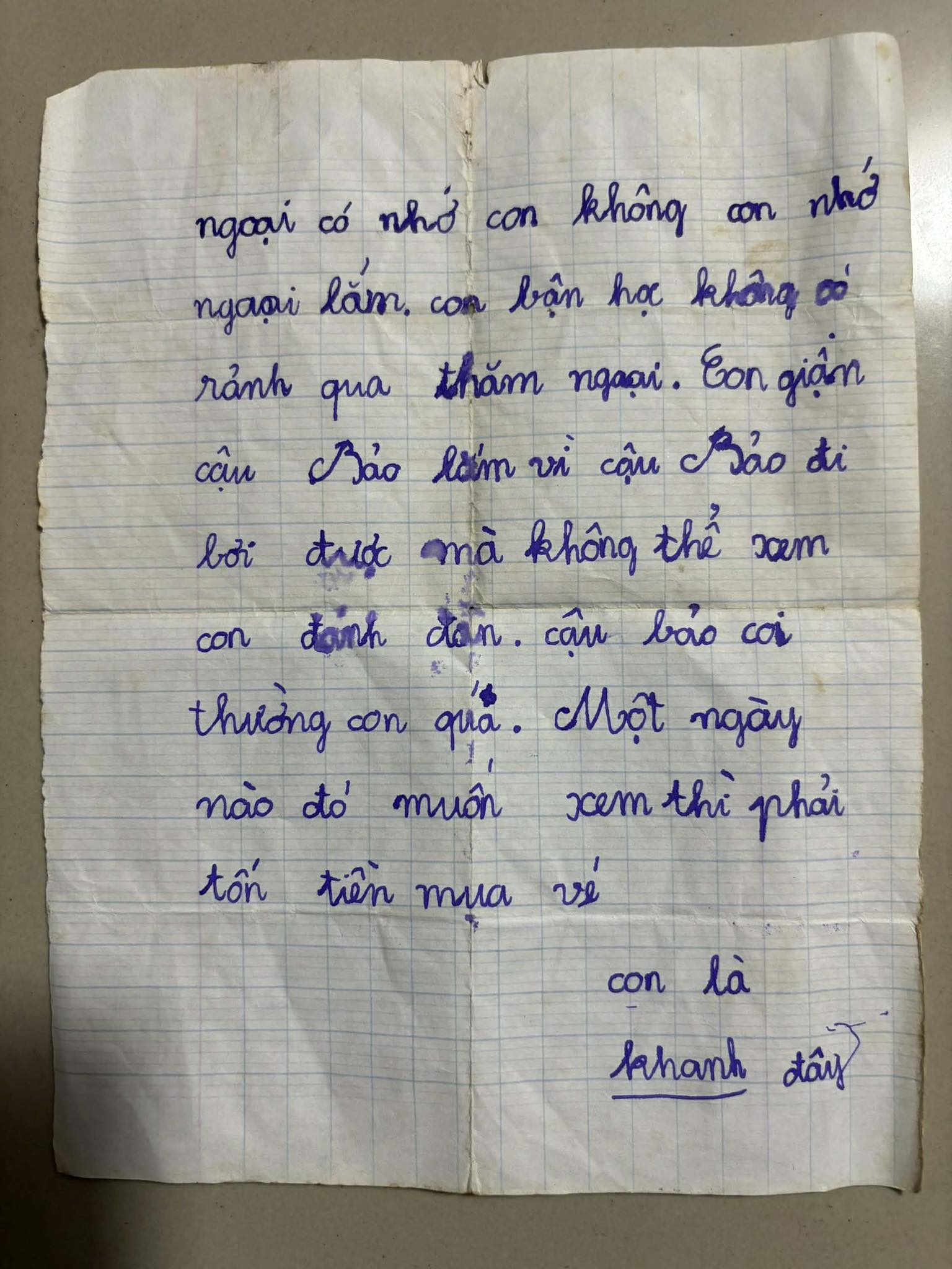 Cô bé 6 tuổi ở TP.HCM viết thư cho bà ngoại mách chuyện "cậu Bảo", hơn 20 năm sau lời "tiên tri" thành sự thật!- Ảnh 1. Cô bé 6 tuổi ở TP.HCM viết thư cho bà ngoại mách chuyện "cậu Bảo", hơn 20 năm sau lời "tiên tri" thành sự thật!- Ảnh 1.