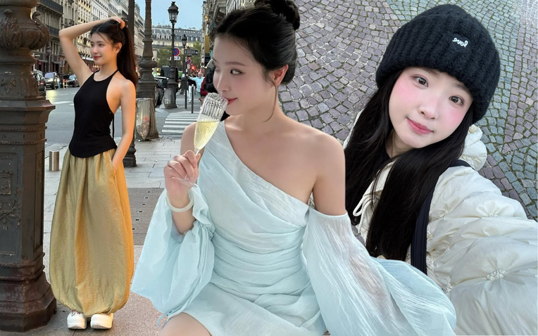 "Bạch nguyệt quang" sống ở Paris g&acirc;y sốt v&igrave; mặc đẹp, đứng cạnh g&aacute;i T&acirc;y kh&ocirc;ng hề l&eacute;p vế- Ảnh 1.