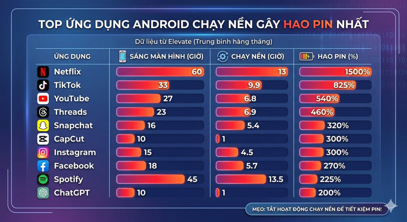 T&ocirc;i &ldquo;đ&oacute;ng băng&rdquo; 5 ứng dụng n&agrave;y tr&ecirc;n điện thoại Android, ai ngờ pin d&ugrave;ng được l&acirc;u hơn hẳn: Đ&acirc;y l&agrave; c&aacute;ch l&agrave;m- Ảnh 3.