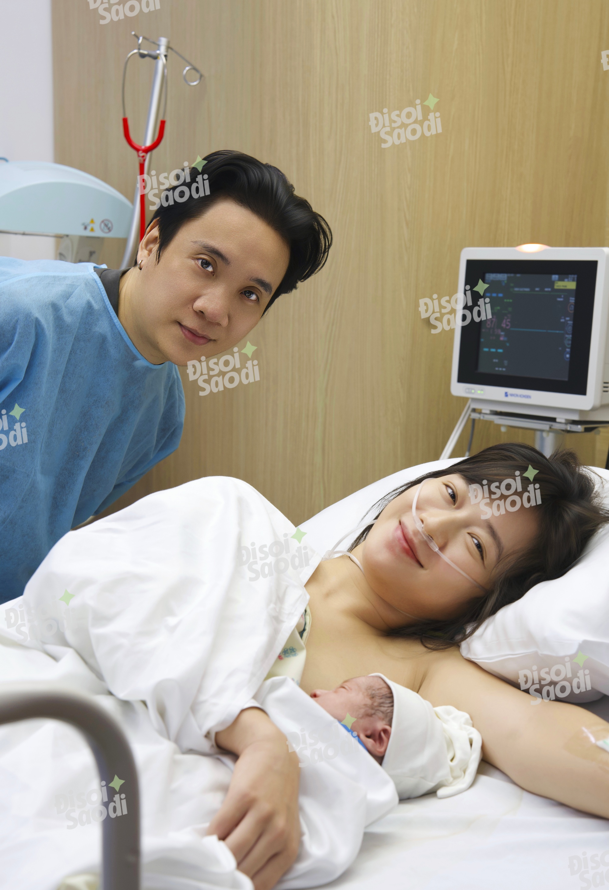 D&ugrave; ngo&agrave;i kia c&oacute; b&atilde;o tố g&igrave;, th&igrave; đ&acirc;y l&agrave; gia đ&igrave;nh JustaTee - Tr&acirc;m Anh b&ecirc;n cạnh b&eacute; thứ 3 vừa sinh!- Ảnh 2.