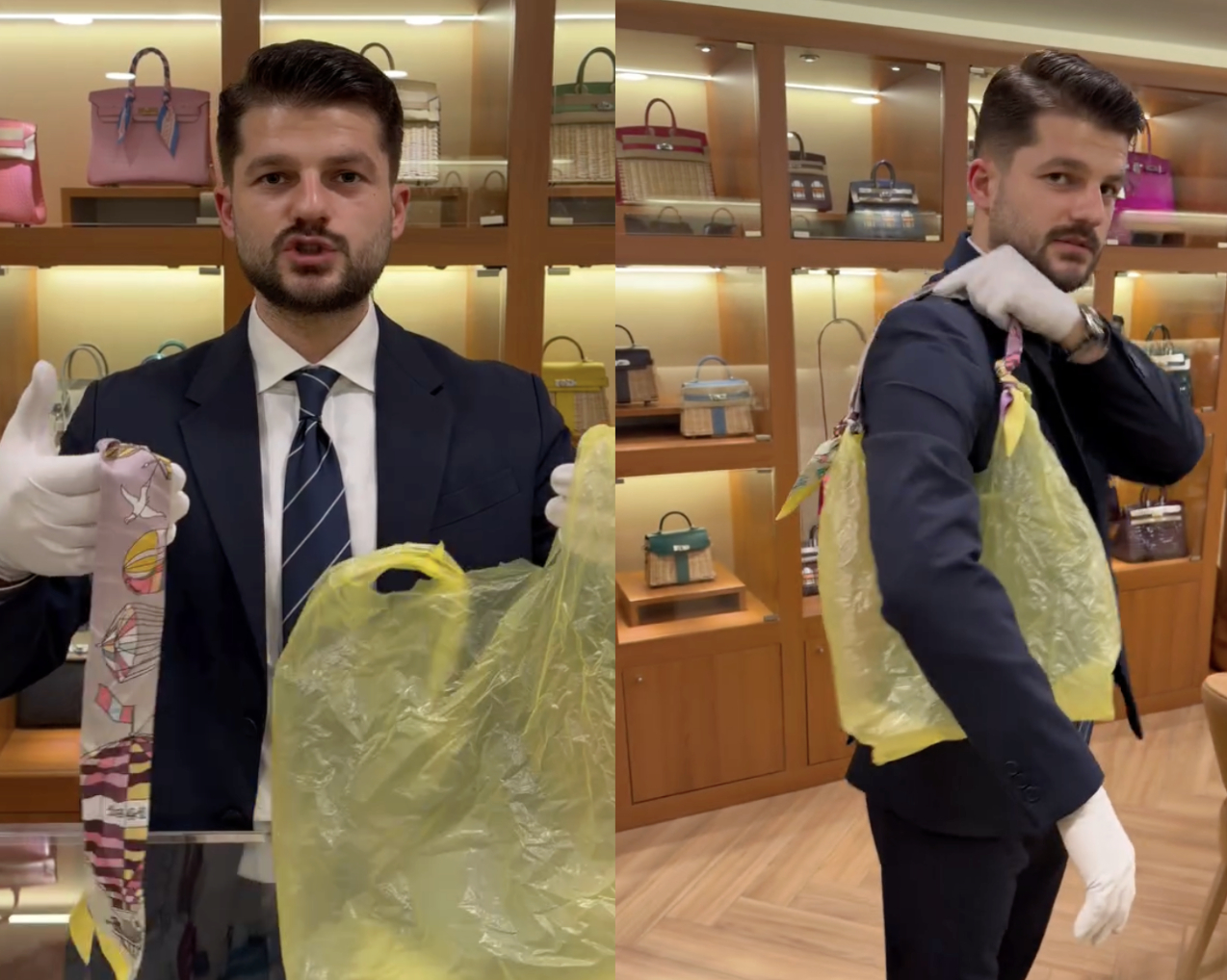 T&uacute;i nylon v&agrave;ng của Trương Tịnh Nghi đang gi&uacute;p Balenciaga th&agrave;nh "g&atilde; hề ngồi m&aacute;t ăn b&aacute;t v&agrave;ng"- Ảnh 5.