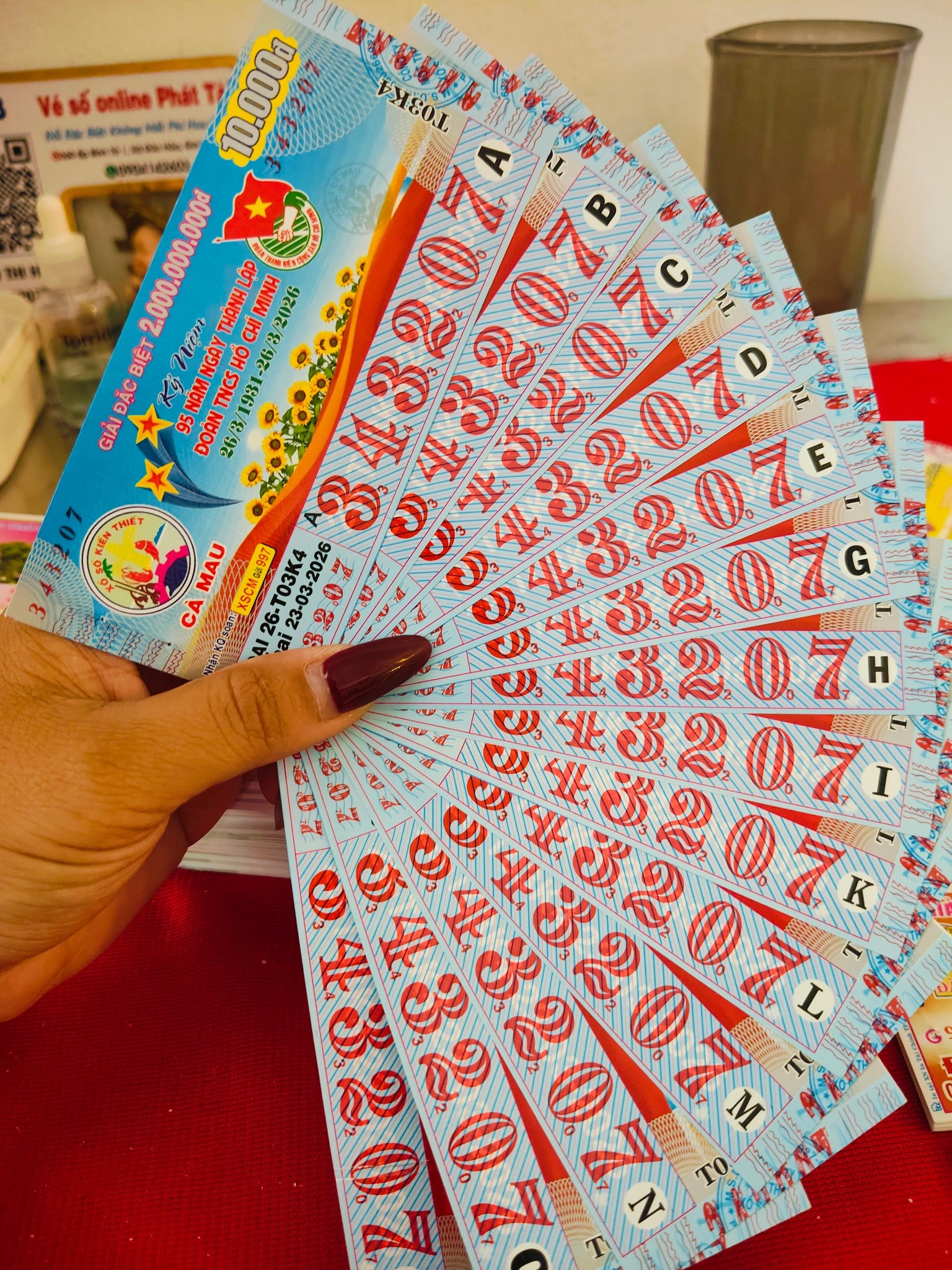 Hai giải độc đắc của xổ số miền Nam lộ diện ở T&acirc;y Ninh v&agrave;o s&aacute;ng 23-3- Ảnh 4.