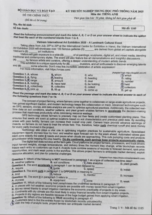 Một đề thi g&acirc;y b&atilde;o mạng từ năm ngo&aacute;i đến tận năm nay: Nhiều em lớp 12 đọc đề xong bật kh&oacute;c nức nở!- Ảnh 1.