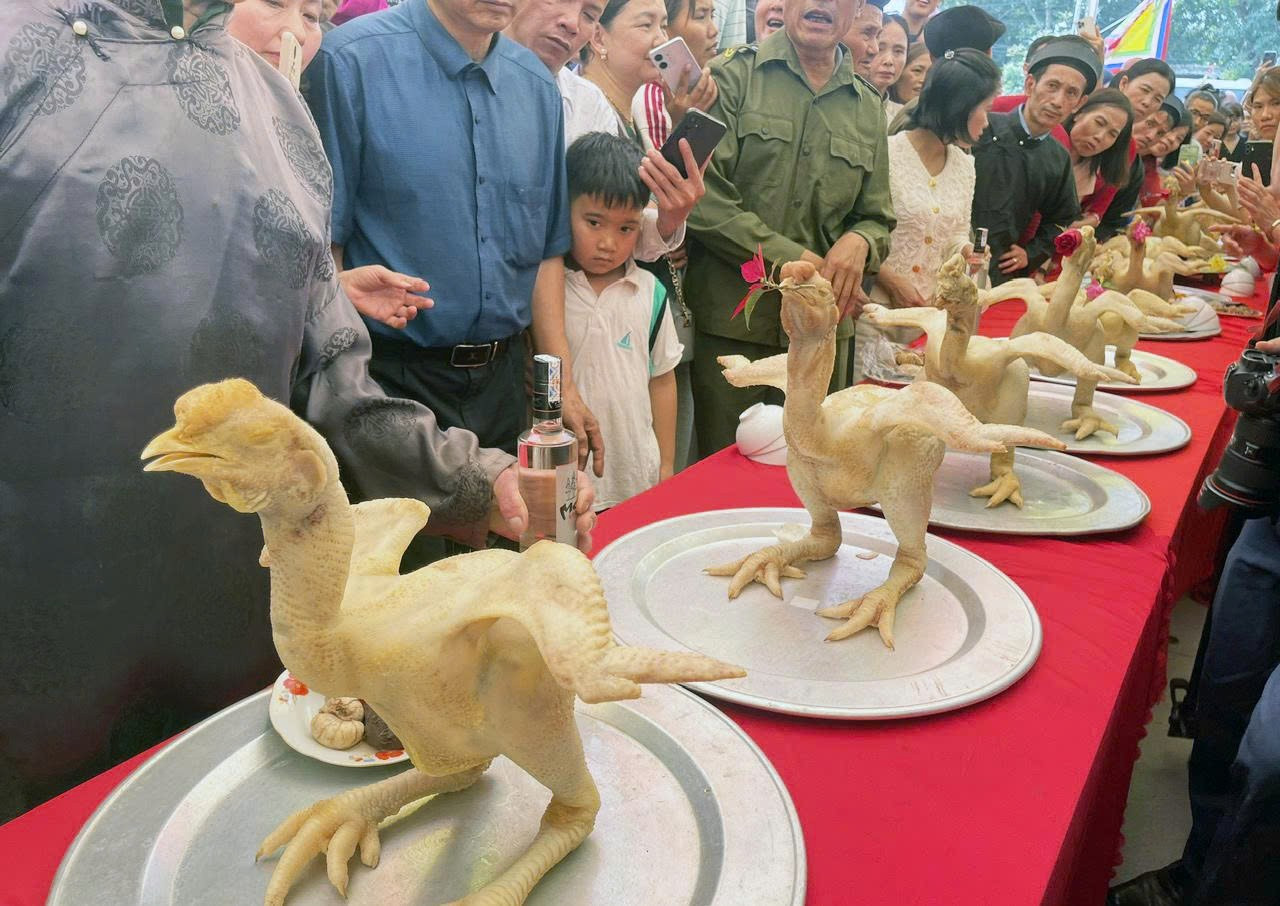 Tục lệ độc lạ ở Bắc Ninh: Người 50 tuổi phải tr&igrave;nh l&agrave;ng bằng m&acirc;m x&ocirc;i khủng v&agrave; g&agrave;- Ảnh 4.