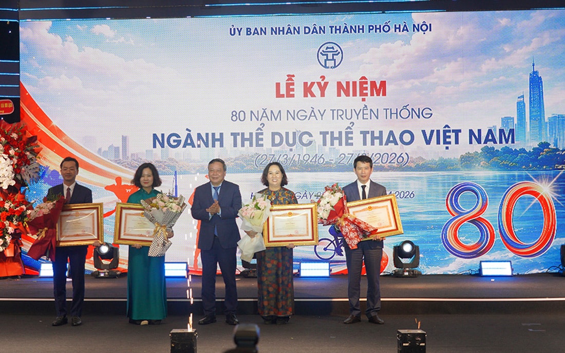 H&agrave; Nội: M&iacute;t tinh kỷ niệm 80 năm Ng&agrave;y truyền thống ng&agrave;nh Thể dục thể thao Việt Nam- Ảnh 6.