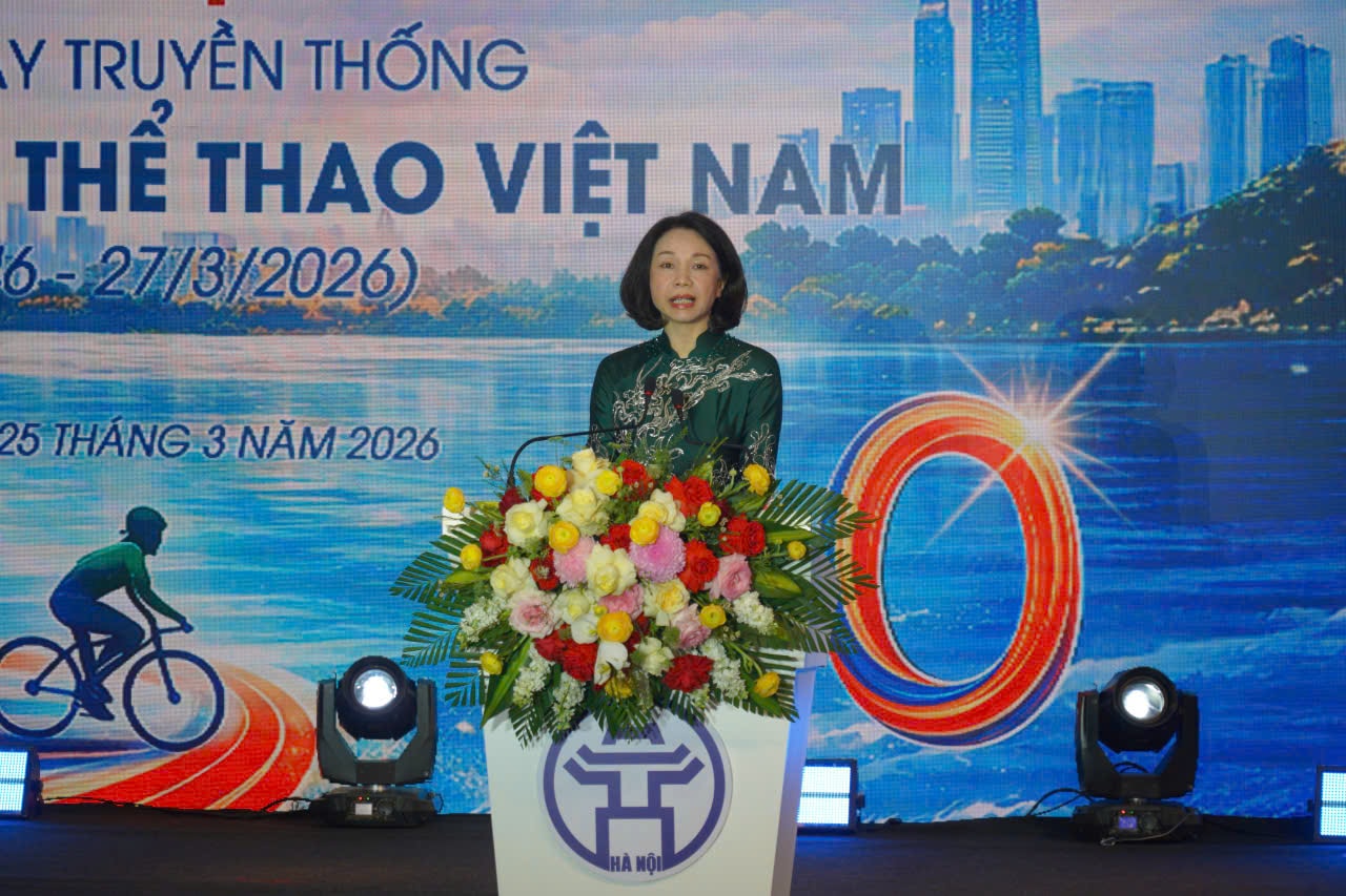 H&agrave; Nội: M&iacute;t tinh kỷ niệm 80 năm Ng&agrave;y truyền thống ng&agrave;nh Thể dục thể thao Việt Nam- Ảnh 5.