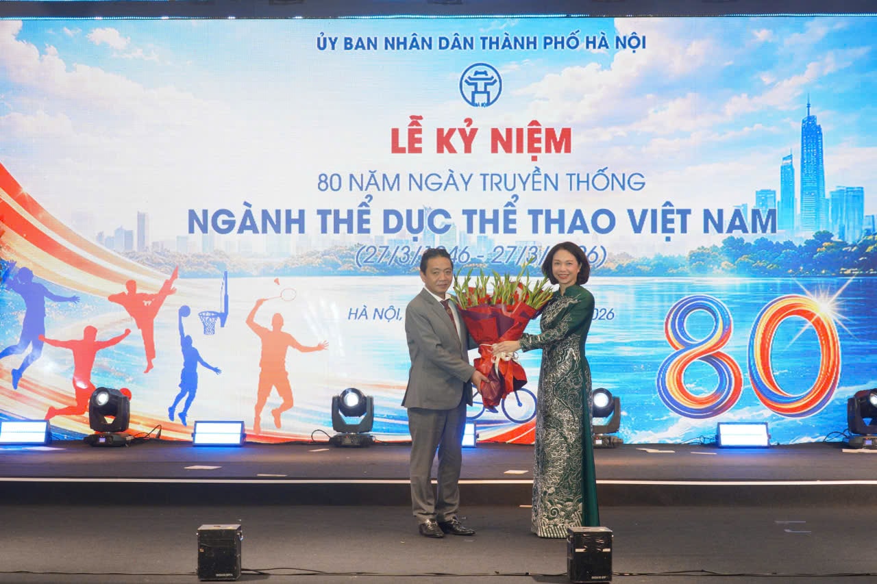 H&agrave; Nội: M&iacute;t tinh kỷ niệm 80 năm Ng&agrave;y truyền thống ng&agrave;nh Thể dục thể thao Việt Nam- Ảnh 4.