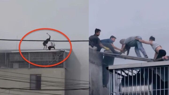 D&acirc;n mạng t&igrave;m th&ocirc;ng tin 2 người h&ugrave;ng đập m&aacute;i nh&agrave; cứu người kẹt trong đ&aacute;m ch&aacute;y- Ảnh 1.