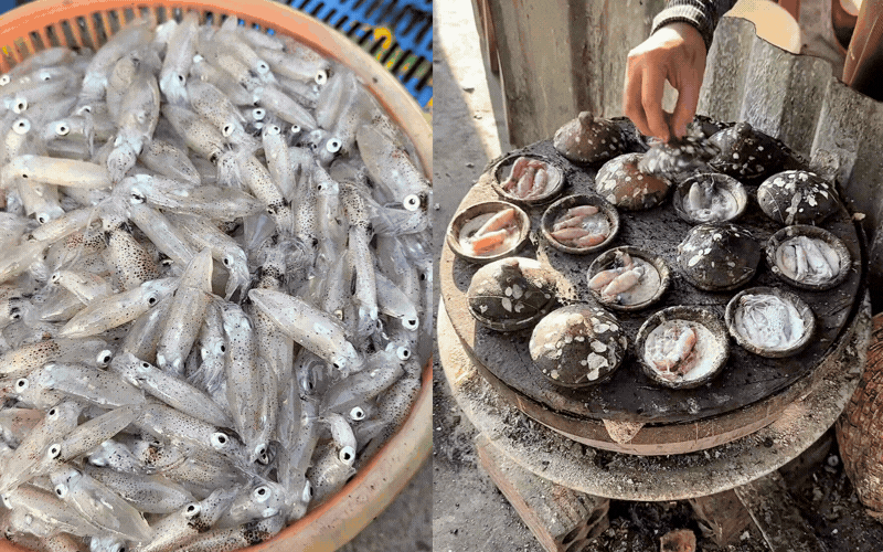 Ở v&ugrave;ng biển n&agrave;y, người d&acirc;n c&oacute; m&oacute;n ăn s&aacute;ng "ruột" tươi nhảy tanh t&aacute;ch: Kh&aacute;ch du lịch dậy từ 5h s&aacute;ng để tranh nhau mua bằng được- Ảnh 1.