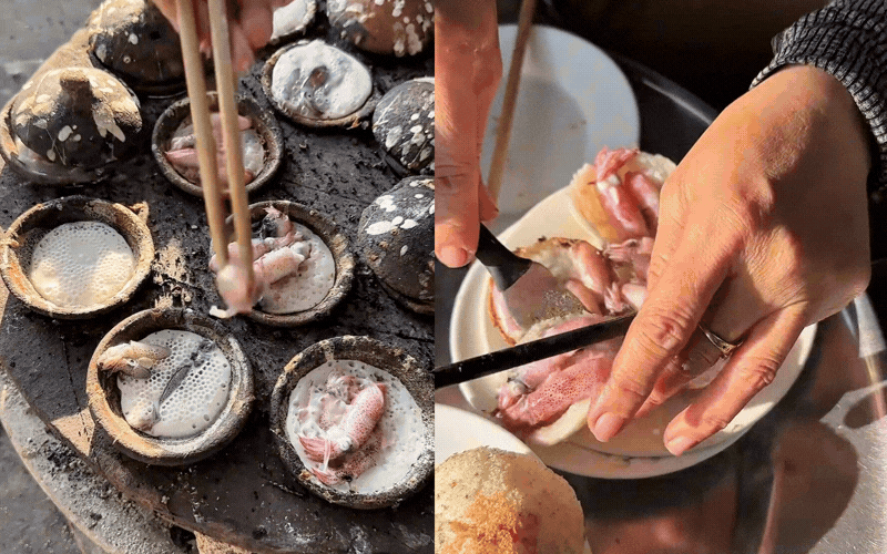 Ở v&ugrave;ng biển n&agrave;y, người d&acirc;n c&oacute; m&oacute;n ăn s&aacute;ng "ruột" tươi nhảy tanh t&aacute;ch: Kh&aacute;ch du lịch dậy từ 5h s&aacute;ng để tranh nhau mua bằng được- Ảnh 3.