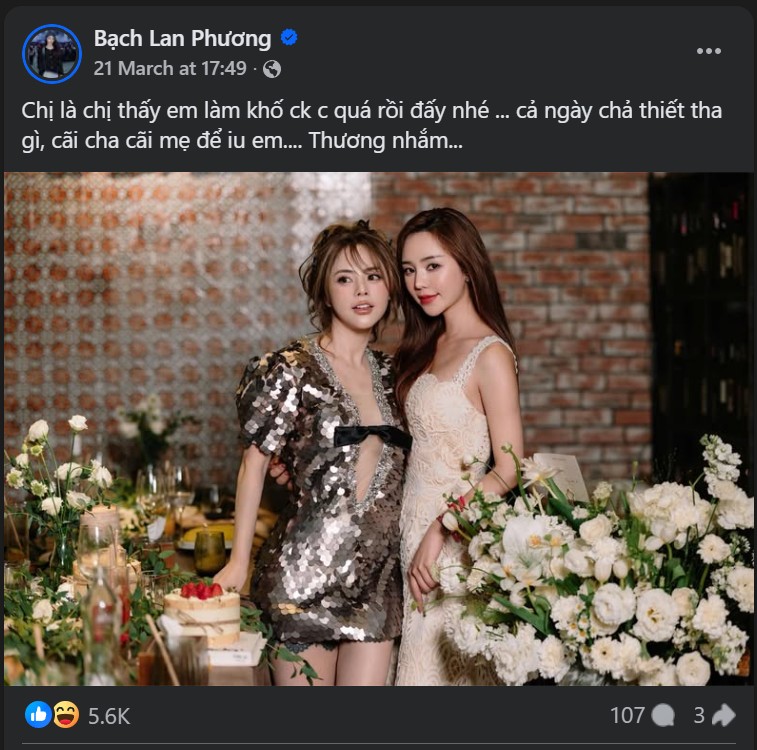 Vợ Huỳnh Anh bất ngờ nhắn nhủ người chị em th&acirc;n thiết: &ldquo;Em l&agrave;m khổ chồng chị qu&aacute; rồi, c&atilde;i cha c&atilde;i mẹ để y&ecirc;u em&rdquo;- Ảnh 1.