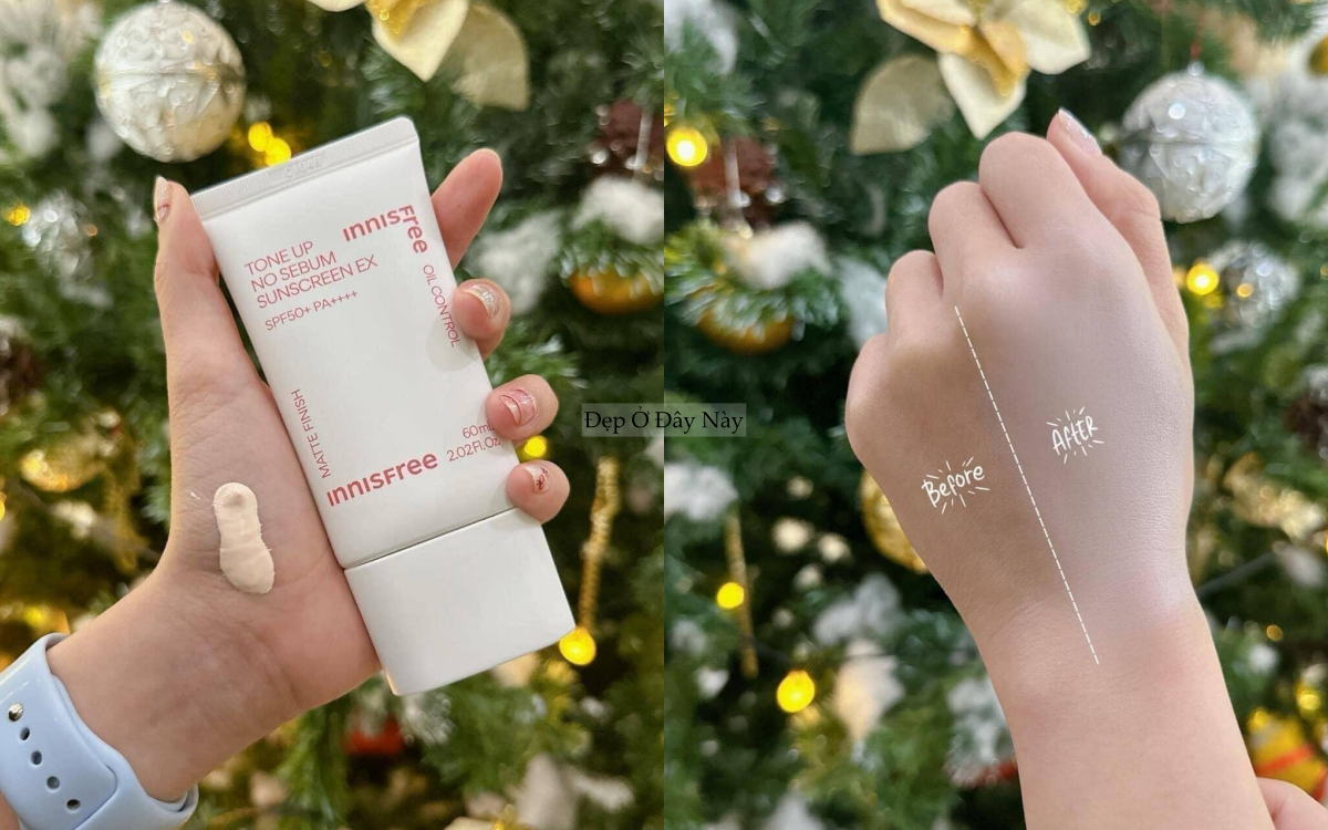 Da đẹp ngay sau khi thoa: 5 kem chống nắng n&acirc;ng t&ocirc;ng đều m&agrave;u m&agrave; kh&ocirc;ng bết d&iacute;nh, b&oacute;ng nhờn- Ảnh 4.