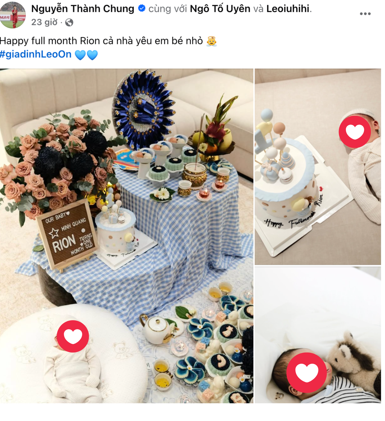 Th&agrave;nh Chung g&acirc;y "ngỡ ng&agrave;ng" khi c&ocirc;ng khai con trai thứ 2, n&agrave;ng WAG Ng&ocirc; Tố Uy&ecirc;n "lột x&aacute;c" thần tốc sau sinh mới cho&aacute;ng- Ảnh 1.