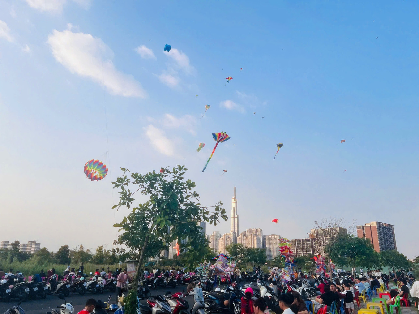 C&aacute;nh đồng diều Thủ Thi&ecirc;m v&agrave;o m&ugrave;a 'h&uacute;t' giới trẻ- Ảnh 1.