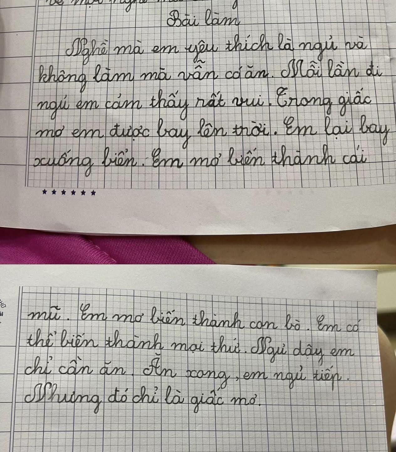Học sinh tiểu học viết văn về "nghề nghiệp mơ ước", kh&ocirc;ng biết c&ocirc; gi&aacute;o ph&ecirc; thế n&agrave;o chứ netizen th&igrave; chấm 10 điểm v&igrave; qu&aacute; đ&uacute;ng- Ảnh 1.