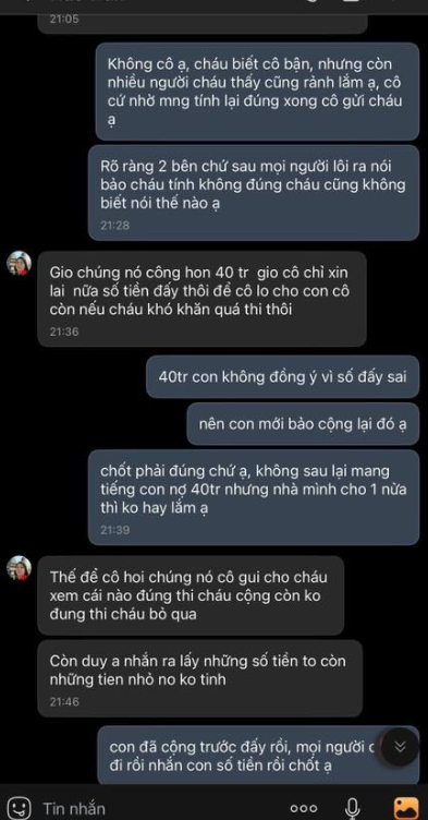 Mẹ bạn trai đ&iacute;ch th&acirc;n đ&ograve;i "t&igrave;nh ph&iacute;" sau chia tay, đoạn tin nhắn kh&ocirc;ng thể tin nổi khiến nhiều người "s&ocirc;i sục"- Ảnh 1.