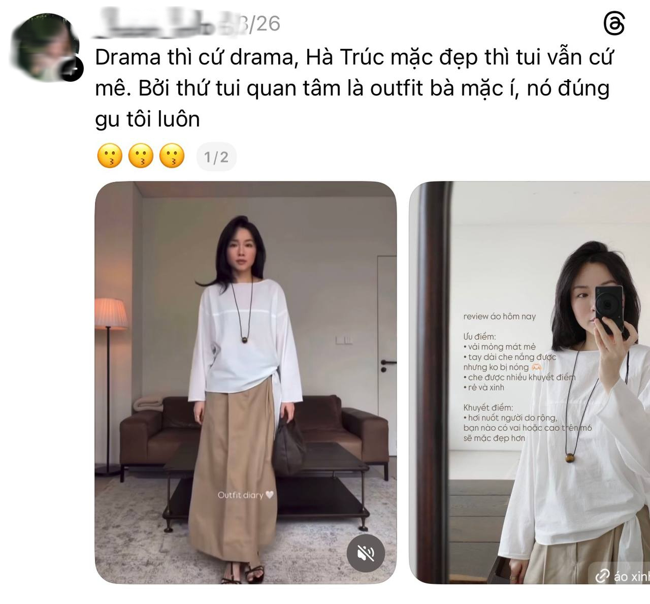 L&ecirc; H&agrave; Tr&uacute;c tr&ecirc;n Threads: Tranh c&atilde;i chưa dứt, nhưng style th&igrave; vẫn được "duyệt" đều- Ảnh 3.
