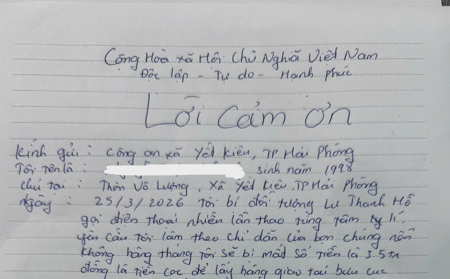 Sau giao dịch 5.000 đồng, người phụ nữ SN 1998 đến C&ocirc;ng an l&agrave;m việc- Ảnh 2.