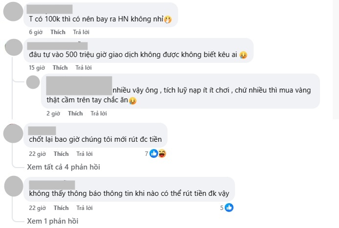 Nộp gần 150 triệu v&agrave;o app HanaGold rồi nghe tin CEO bị khởi tố, kh&aacute;ch h&agrave;ng: Giờ r&uacute;t 5 triệu c&ograve;n chưa xong, t&ocirc;i vẫn giấu gia đ&igrave;nh- Ảnh 3.