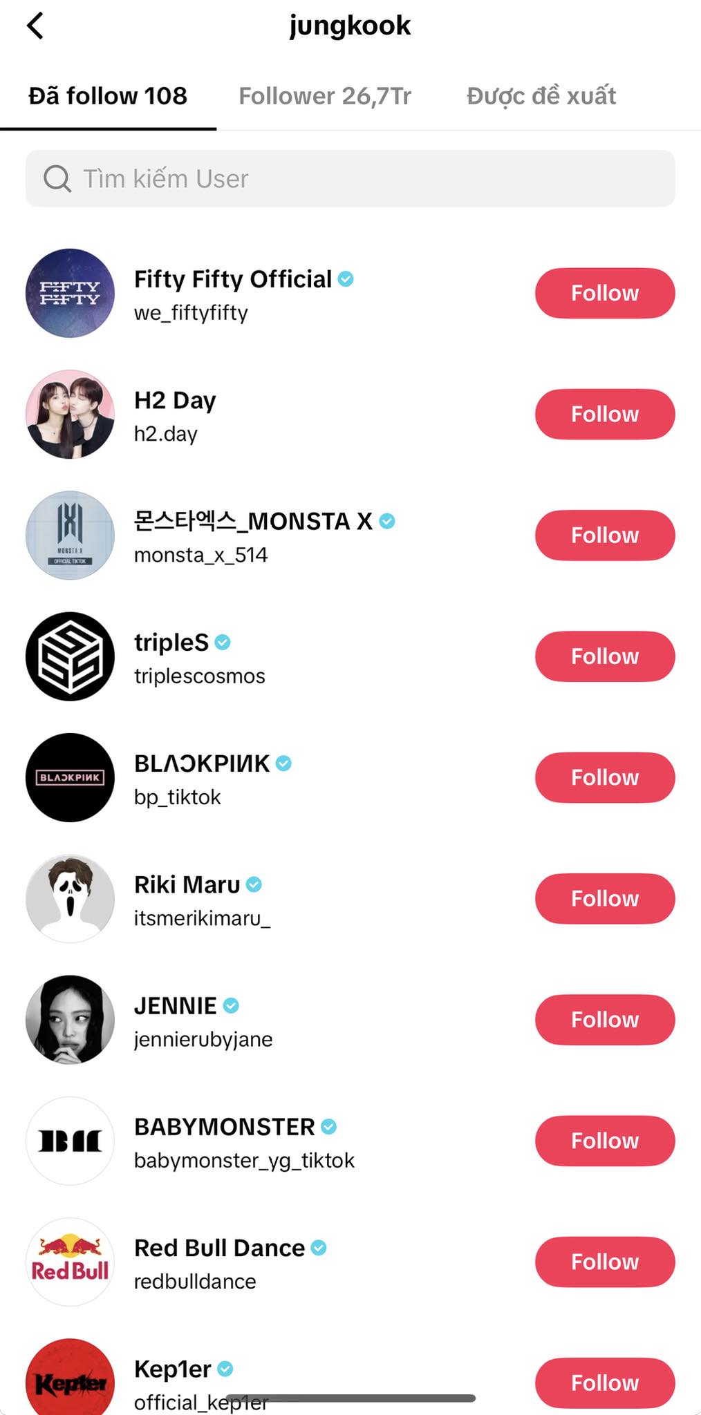 Jungkook (BTS) đại n&aacute;o nửa đ&ecirc;m: Follow cả thế giới, kh&ocirc;ng chừa cả đối thủ BLACKPINK - EXO!- Ảnh 2.