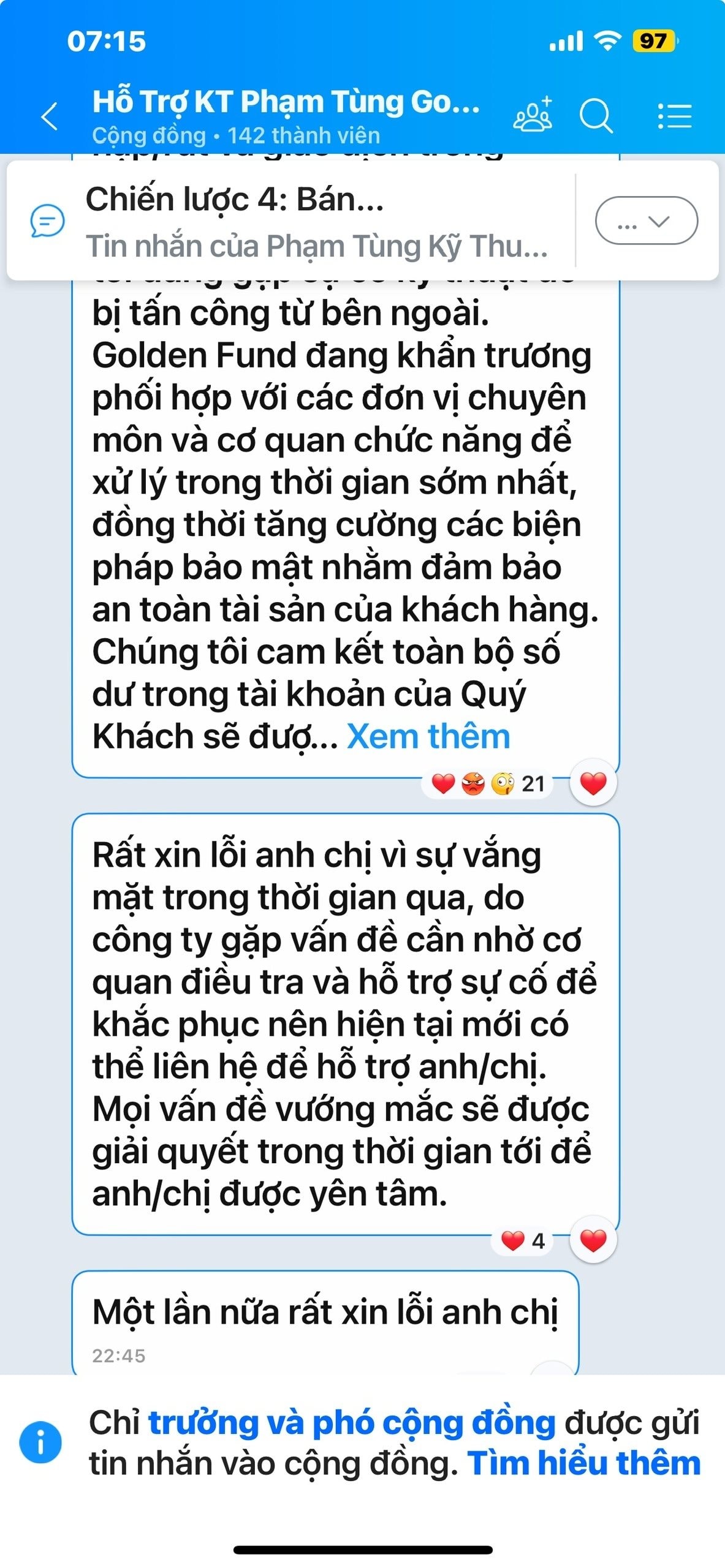 Nền tảng mua b&aacute;n v&agrave;ng Golden Fund: Trụ sở đ&oacute;ng cửa, hệ thống t&ecirc; liệt- Ảnh 6.
