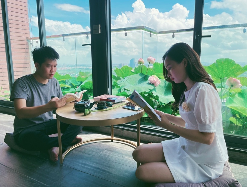 Cận cảnh khu vườn "trong mơ", được đầu tư hơn 3 tỷ đồng tr&ecirc;n s&acirc;n thượng tầng 30 tại Hưng Y&ecirc;n- Ảnh 11.