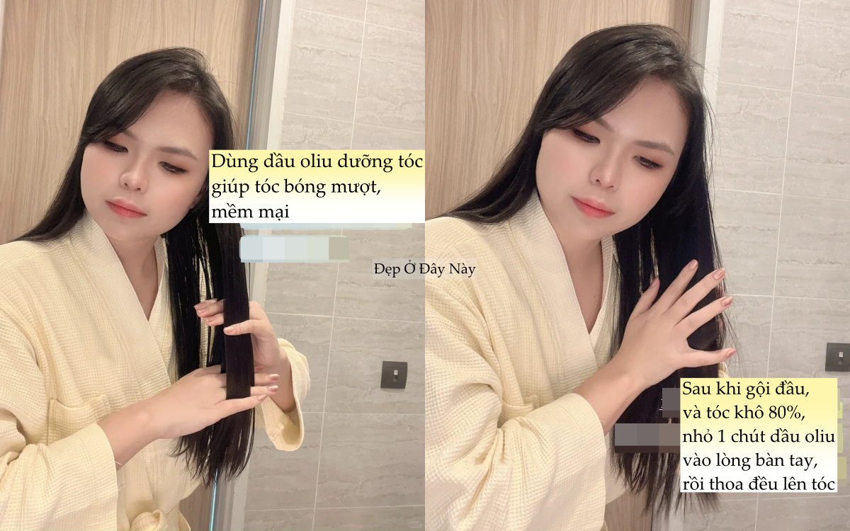 Chỉ với một chai dầu oliu, c&ocirc; n&agrave;ng n&agrave;y chăm da v&agrave; dưỡng t&oacute;c đẹp từ đầu tới ch&acirc;n- Ảnh 5.