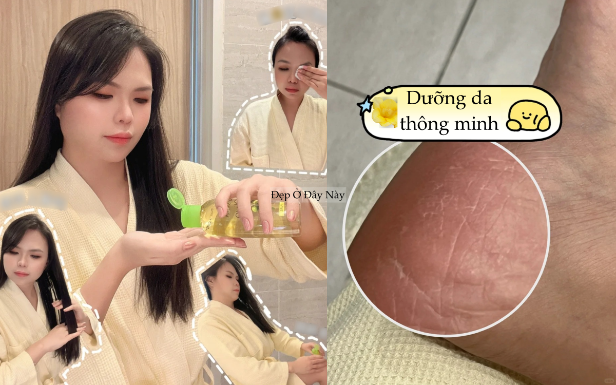 Chỉ với một chai dầu oliu, c&ocirc; n&agrave;ng n&agrave;y chăm da v&agrave; dưỡng t&oacute;c đẹp từ đầu tới ch&acirc;n- Ảnh 1.