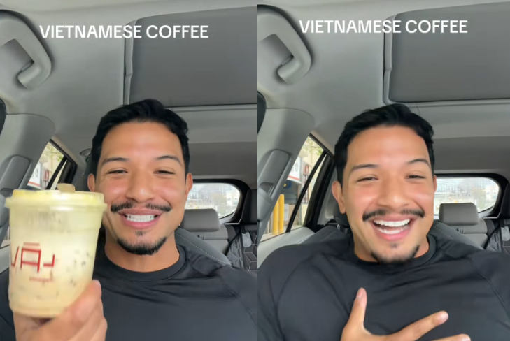 TikToker người Mỹ kh&ocirc;ng thể ngừng cười khi thử 1 loại đồ uống Việt Nam, d&acirc;n mạng: &ldquo;Đừng uống nữa, tr&ocirc;ng bạn như say rồi&rdquo;- Ảnh 1.