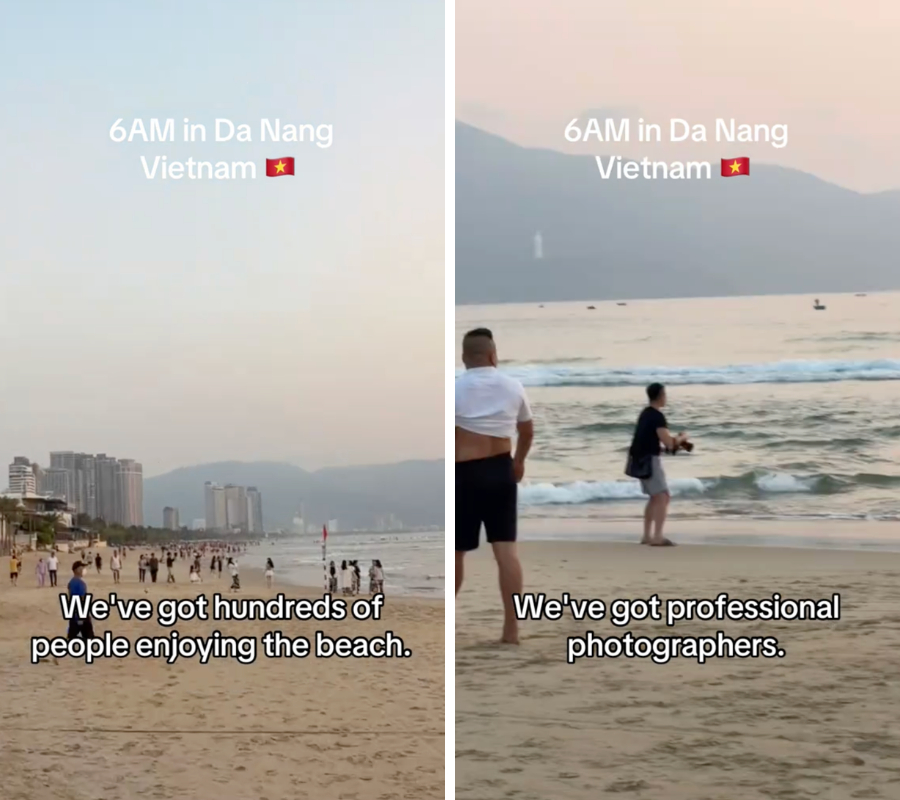 Kh&aacute;ch T&acirc;y sốc trước h&agrave;ng trăm người Việt l&agrave;m h&agrave;nh động lạ l&uacute;c rạng s&aacute;ng- Ảnh 2.